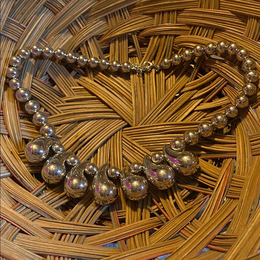 Silver Beaded Necklace